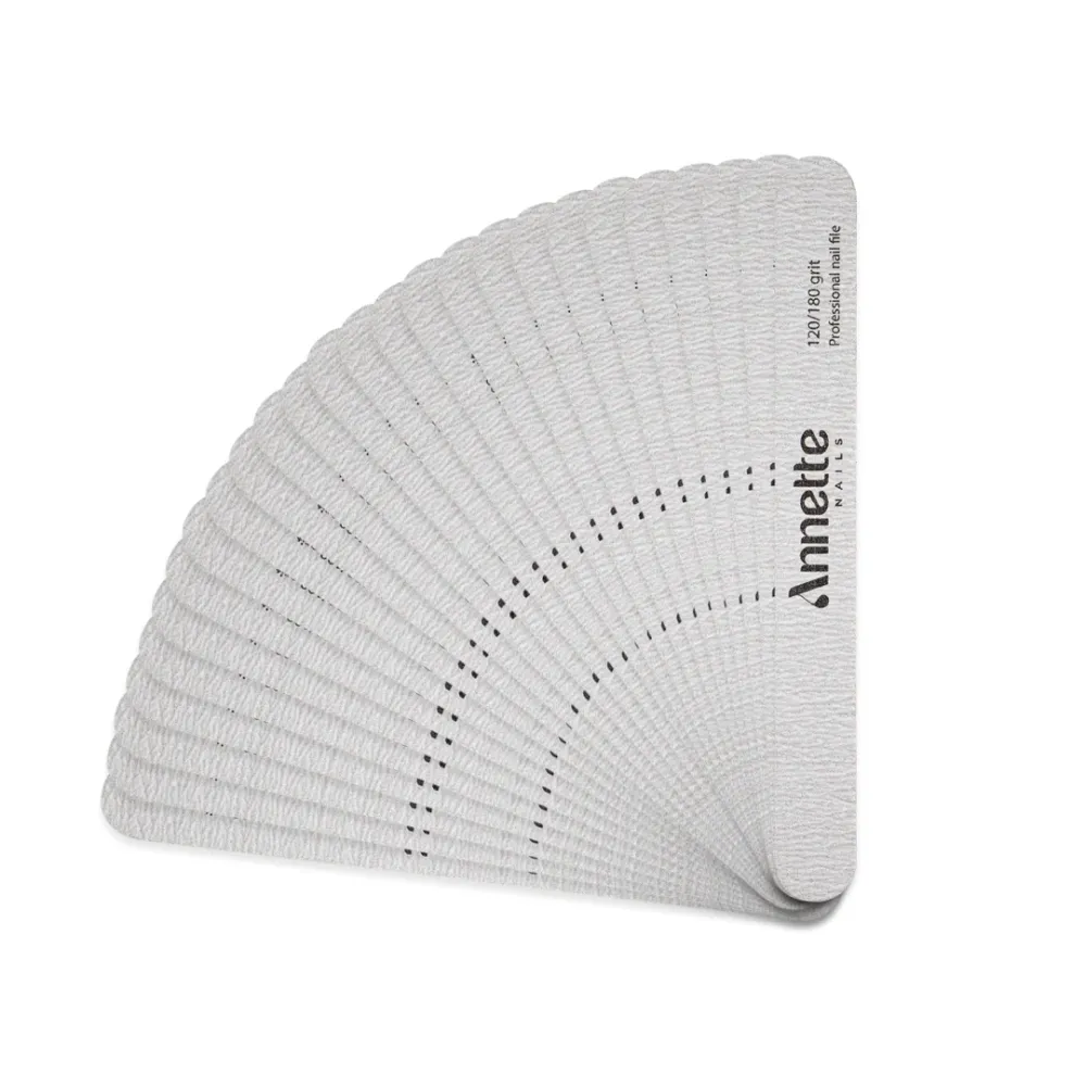 Set Pile Unghii Ovale 25 buc 120/180 grit Zebra Annette Nails POZ-04-120/180-S25