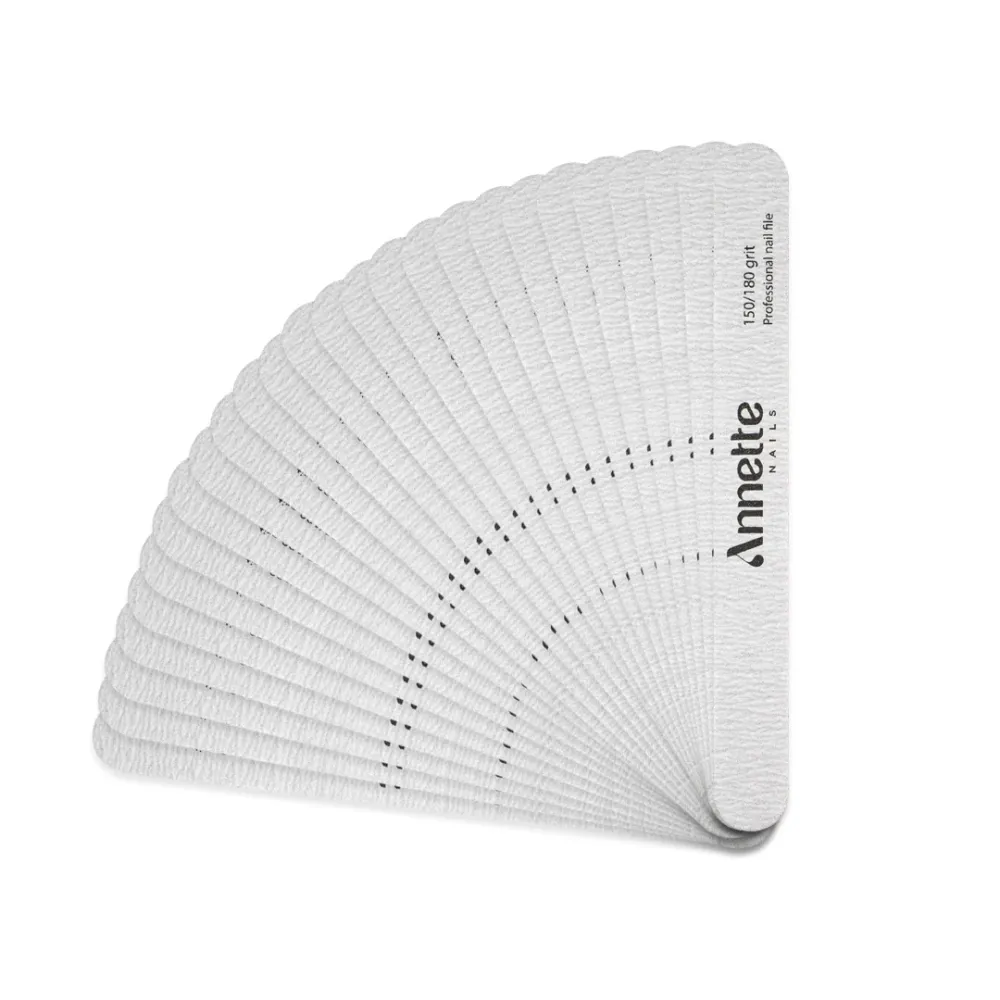 Set Pile Unghii Ovale 25 buc 150/180 grit Zebra Annette Nails POZ-05-150/180-S25