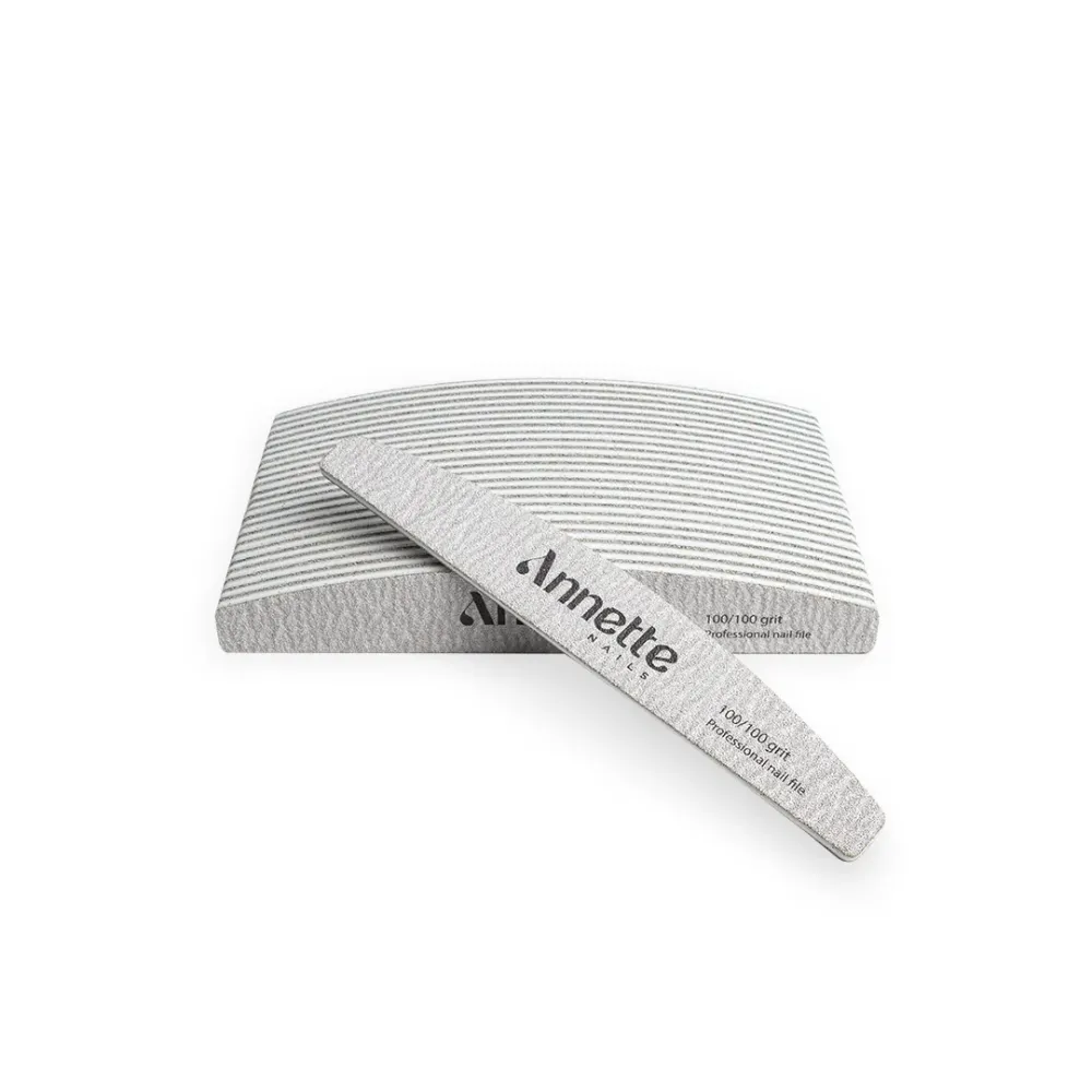 Set Pile Unghii Semiluna 25 buc 100/100 grit Zebra Annette Nails PSZ-02-100/100-S25