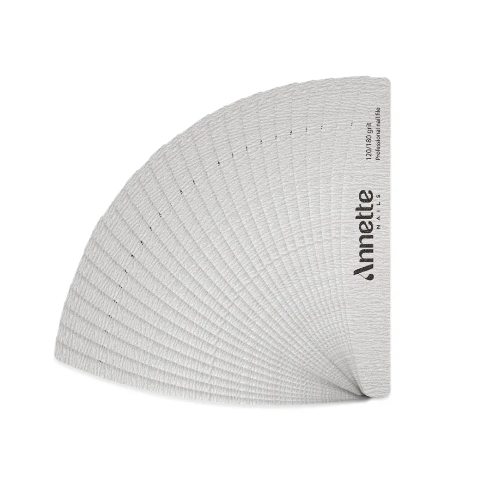 Set Pile Unghii Semiluna 25 buc 120/180 grit Zebra Annette Nails PSZ-04-120/180-S25