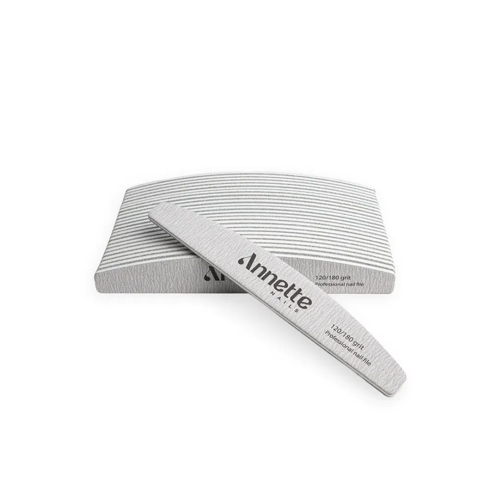 Set Pile Unghii Semiluna 25 buc 120/180 grit Zebra Annette Nails PSZ-04-120/180-S25