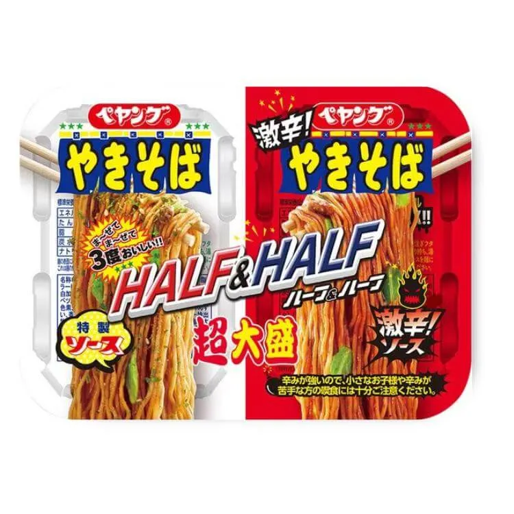 Peyoung Super Large Yakisoba Jumătate & Jumătate Super Picant
