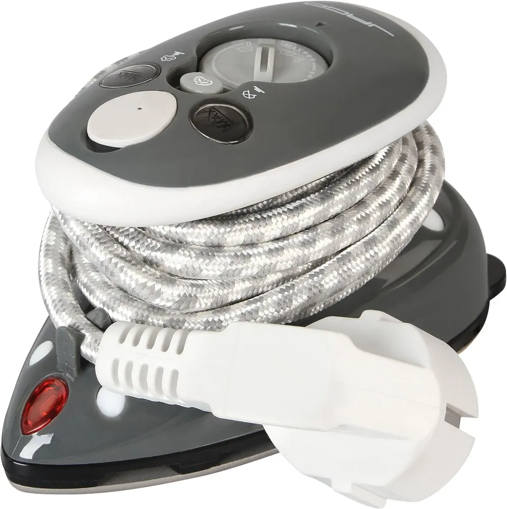 Mini fier de calcat de voiaj, 260-420 W, gri