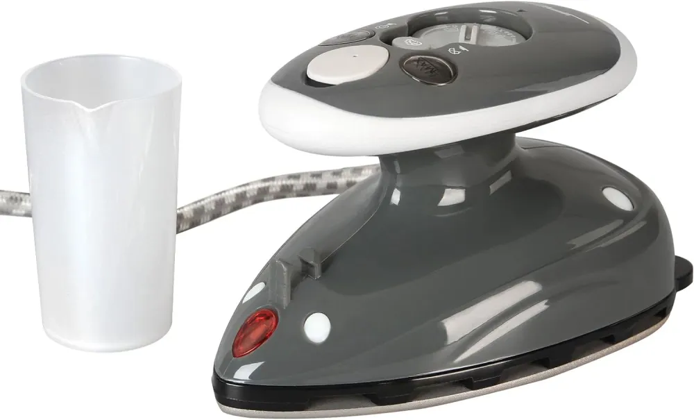 Mini fier de calcat de voiaj, 260-420 W, gri