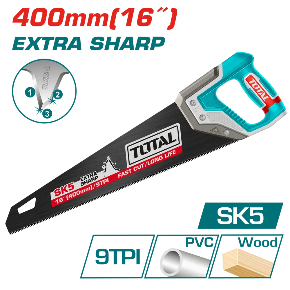 Fierastrau pentru lemn TOTAL 16" (400 mm) Industrial – SK5, 9TPI
