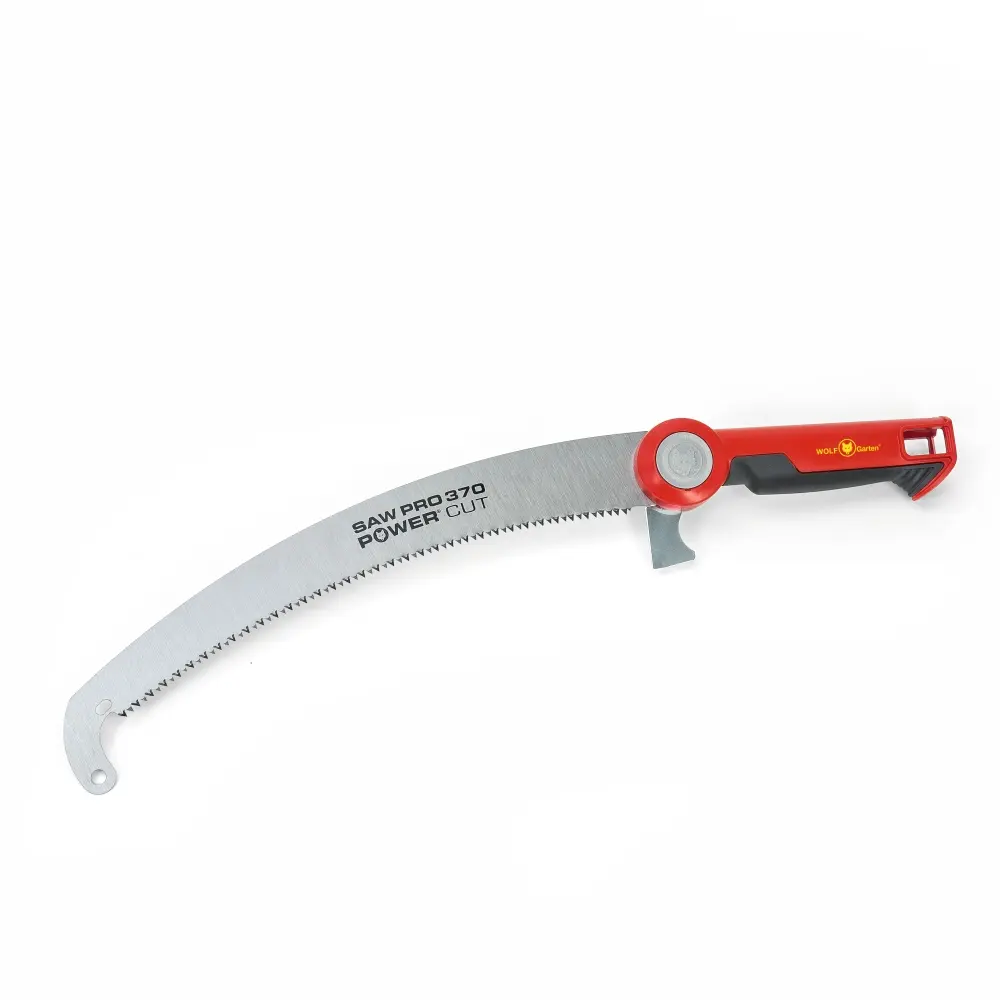 Fierastrau profesional Wolf-Garten Power Cut Saw Pro 370, lama curbata 37 cm, carlig si razuitor scoarta, compatibil coada...