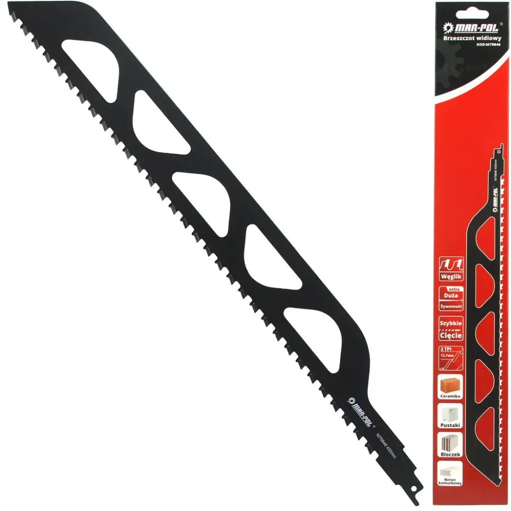 Panza fierastrau sabie 455mm pentru zidarie bca cărămidă