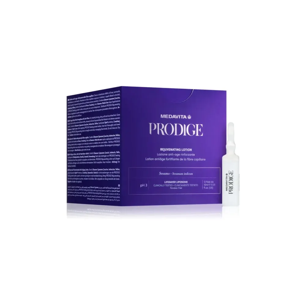 Fiole pentru parul deteriorat Medavita Prodige, hidratarea, reconstructie, umplere, formula fara clatire, 4x15ml