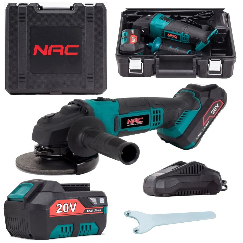 Polizor unghiular / Flex cu acumulator NAC AGE-125-LI-B-20V, 20V, 10000RPM