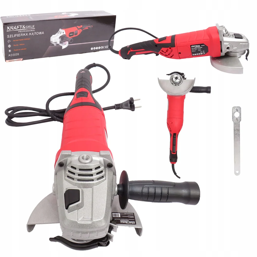 Polizor unghiular/ flex Kraft&Dele KD3039, 3100W, 6500RPM, disc 180mm