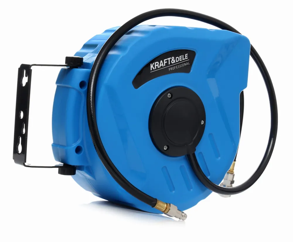 Furtun Pneumatic cu Tambur 10m 1/4" 8bar/24bar, Kraft&Dele KD1460