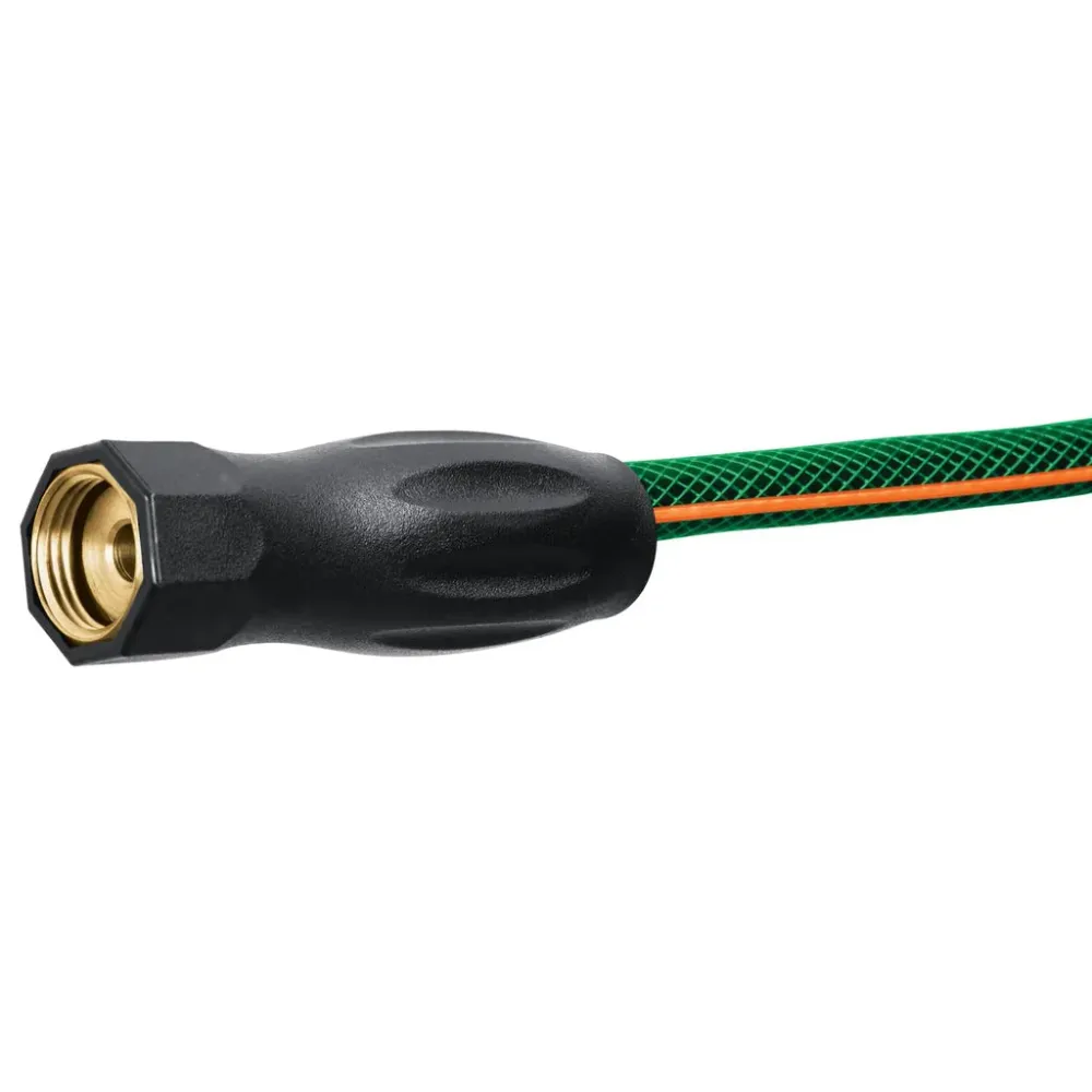 Furtun de gradina 1/2”, 10 ml, 3 straturi, armat, cu mufa alama - Truper