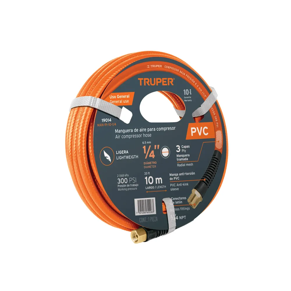 Furtun pentru aer comprimat Truper, 10 m x 1/4"