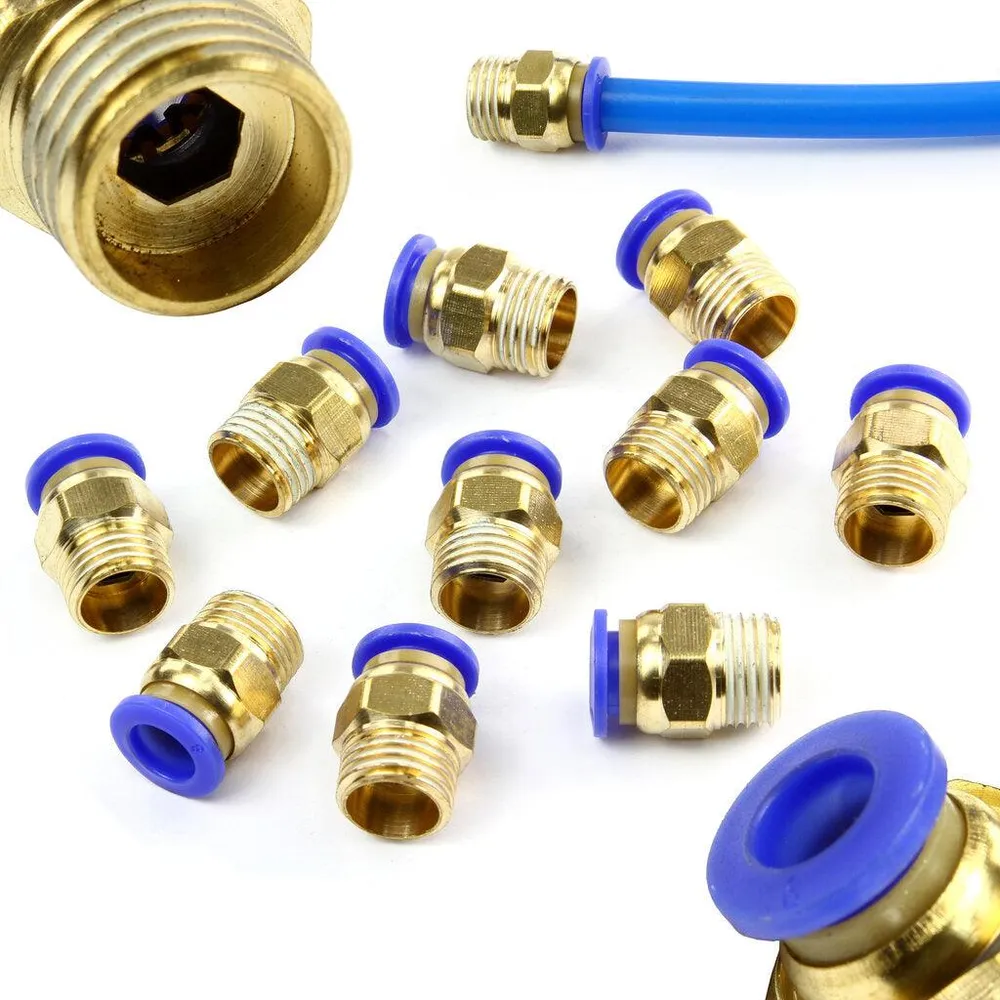 SET CONECTORI RAPIZI PNEUMATICI CU FILET 1/4" 8MM 10BUC