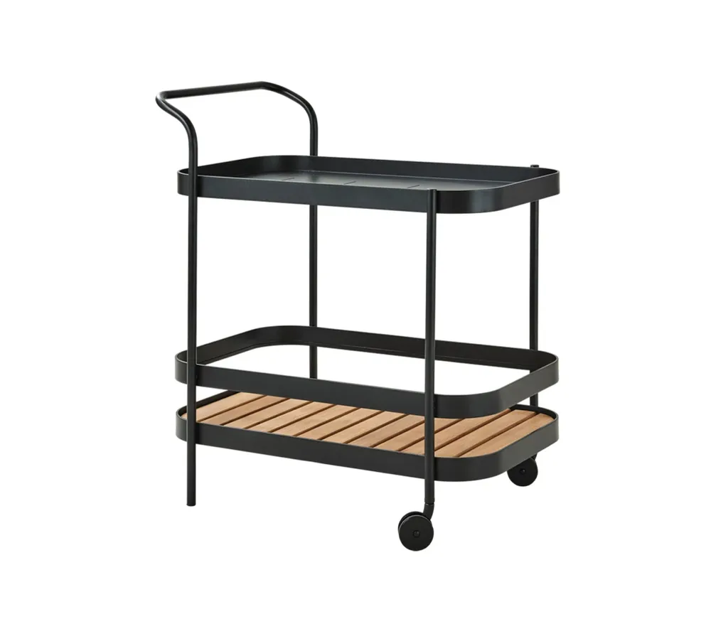 Gheridon Cane-line Frame Roll Bar Lava grey