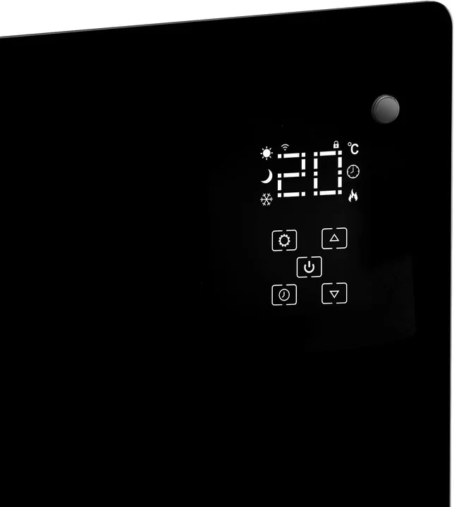 Panou de incalzire din sticla, 2500W, 3 trepte, cu termostat, timer, dispay LED, WiFi