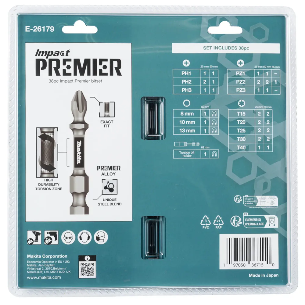 Inserții Box Impact Premier Makita E-26179