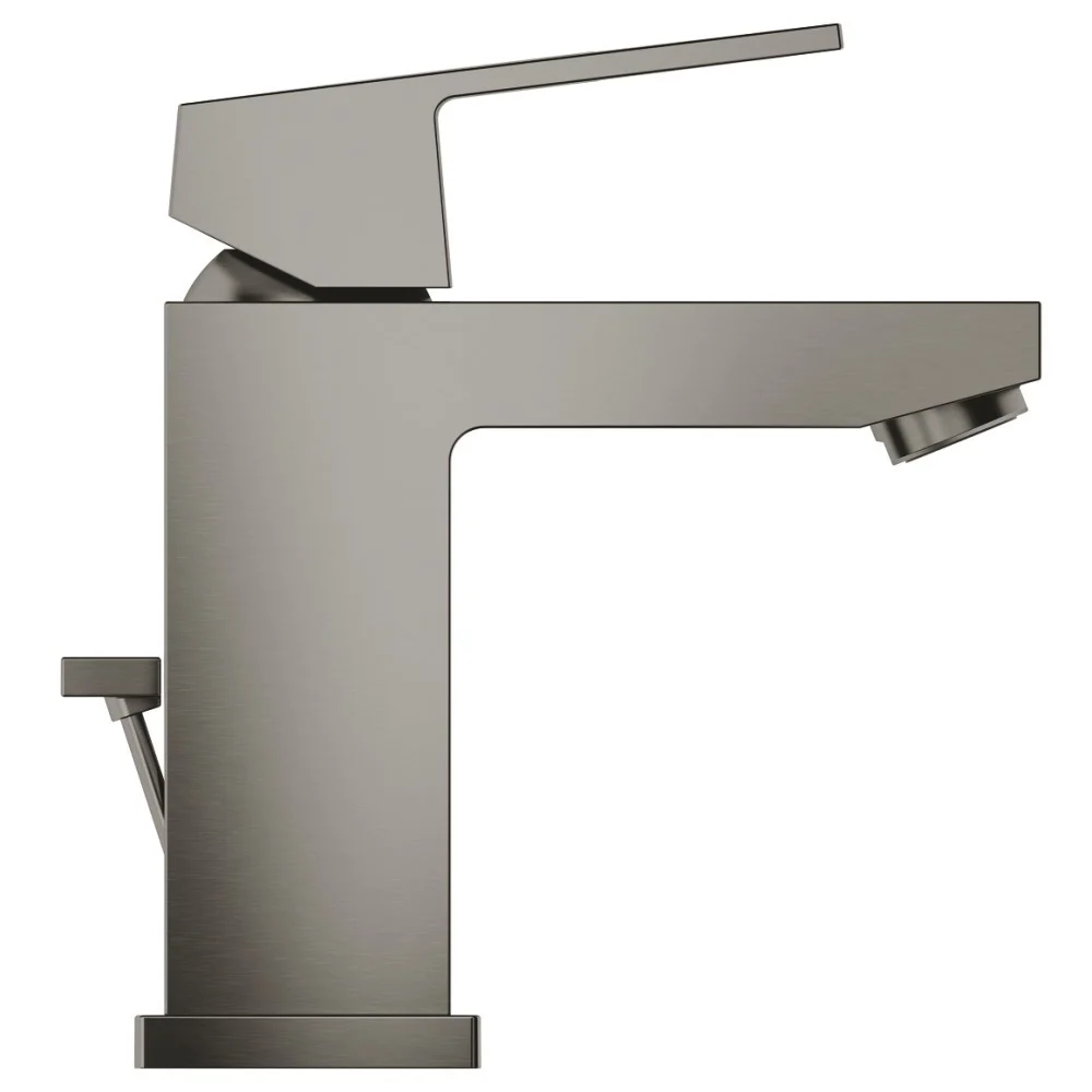 Baterie chiuveta baie antracit mat Grohe Eurocube, cu ventil pop-up, marime S