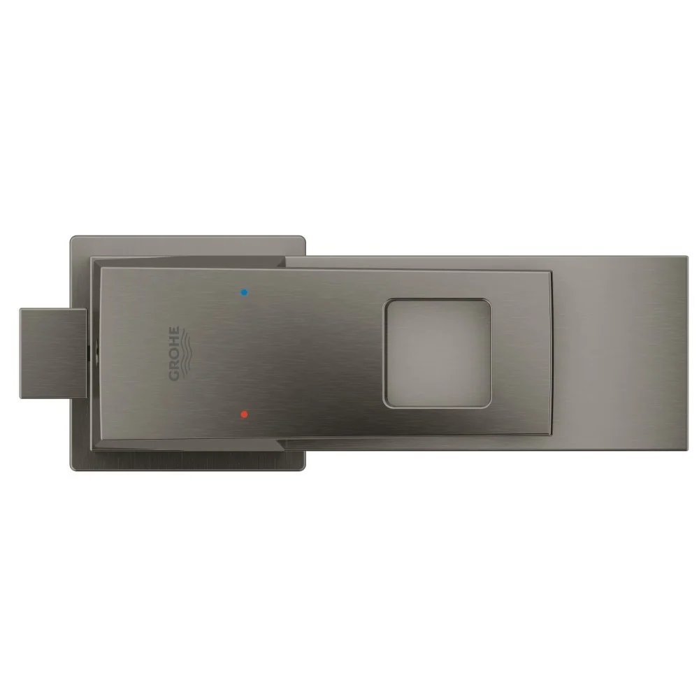 Baterie chiuveta baie antracit mat Grohe Eurocube, cu ventil pop-up, marime S