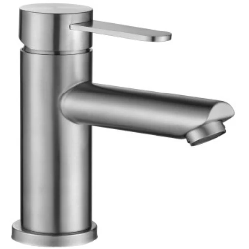 Baterie chiuveta baie aspect inox CasaBlanca Steel, cu ventil pop-up