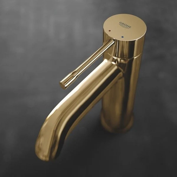 Baterie chiuveta baie aurie Grohe Essence, S fara ventil