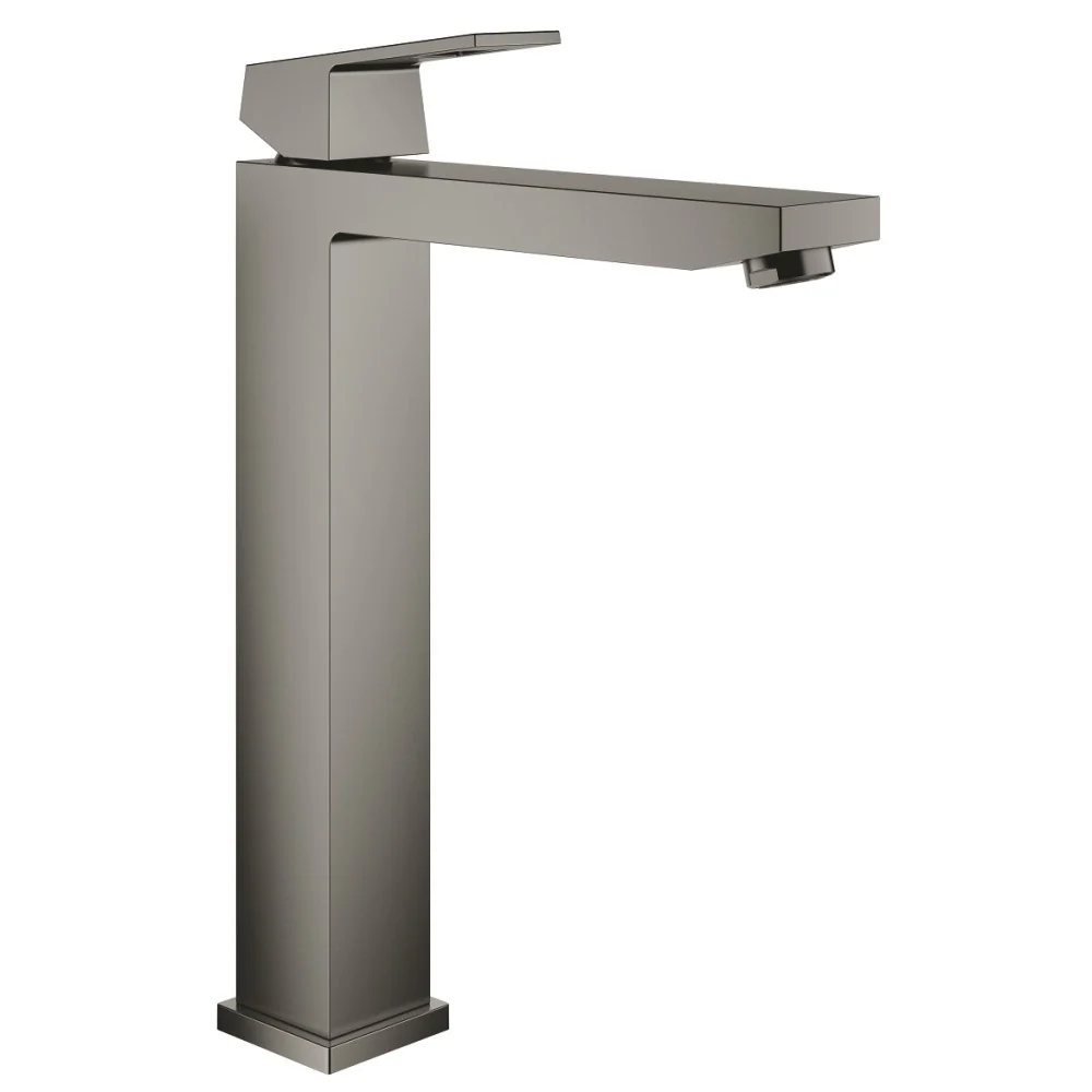 Baterie chiuveta baie pe blat antracit mat Grohe Eurocube, fara ventil, marime XL