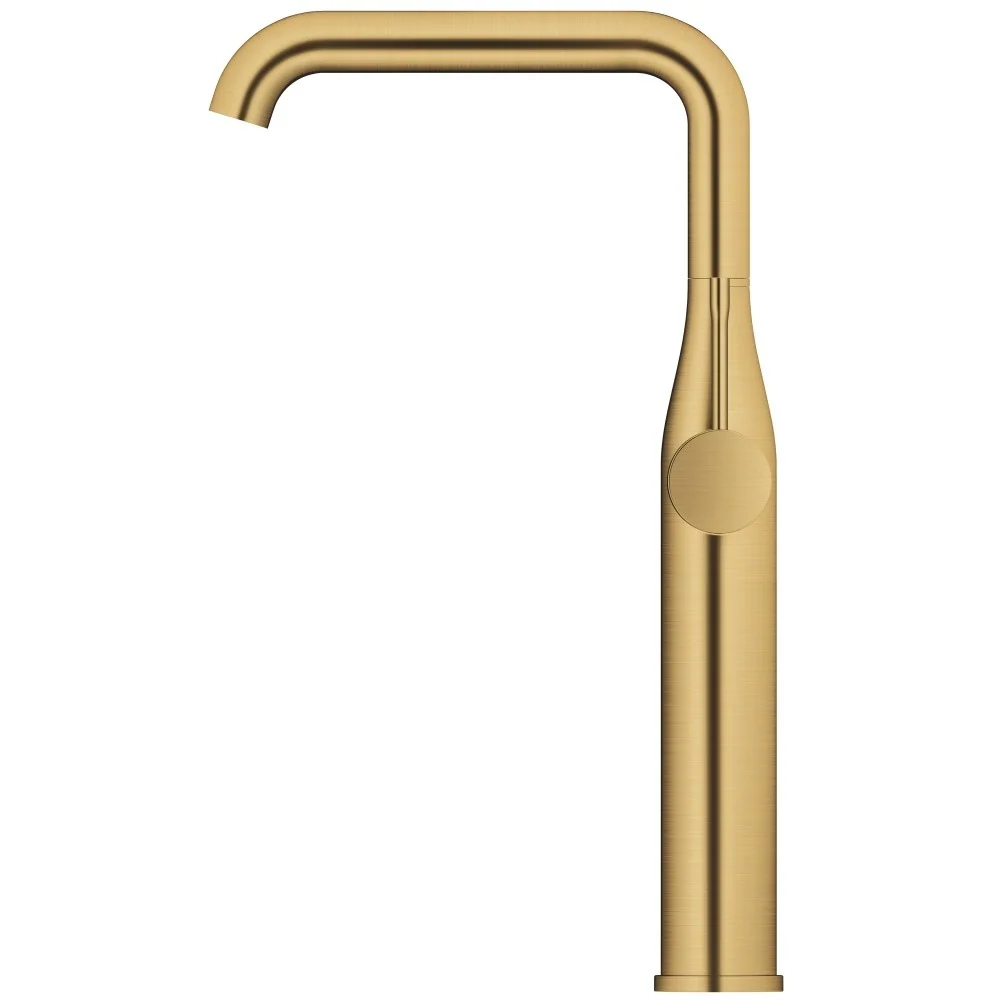 Baterie chiuveta baie pe blat aurie mat Grohe Essence, XL fara ventil