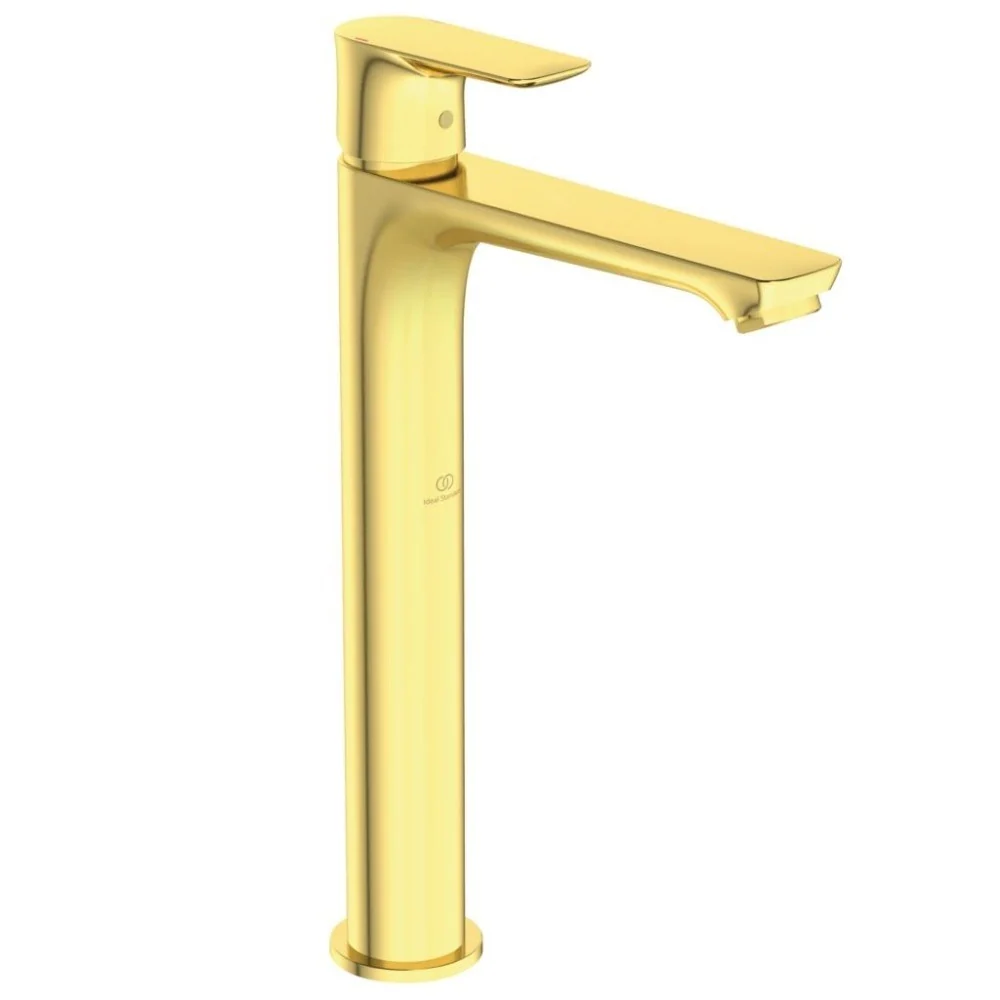 Baterie chiuveta baie pe blat aurie mat Ideal Standard Connect Air, fara ventil