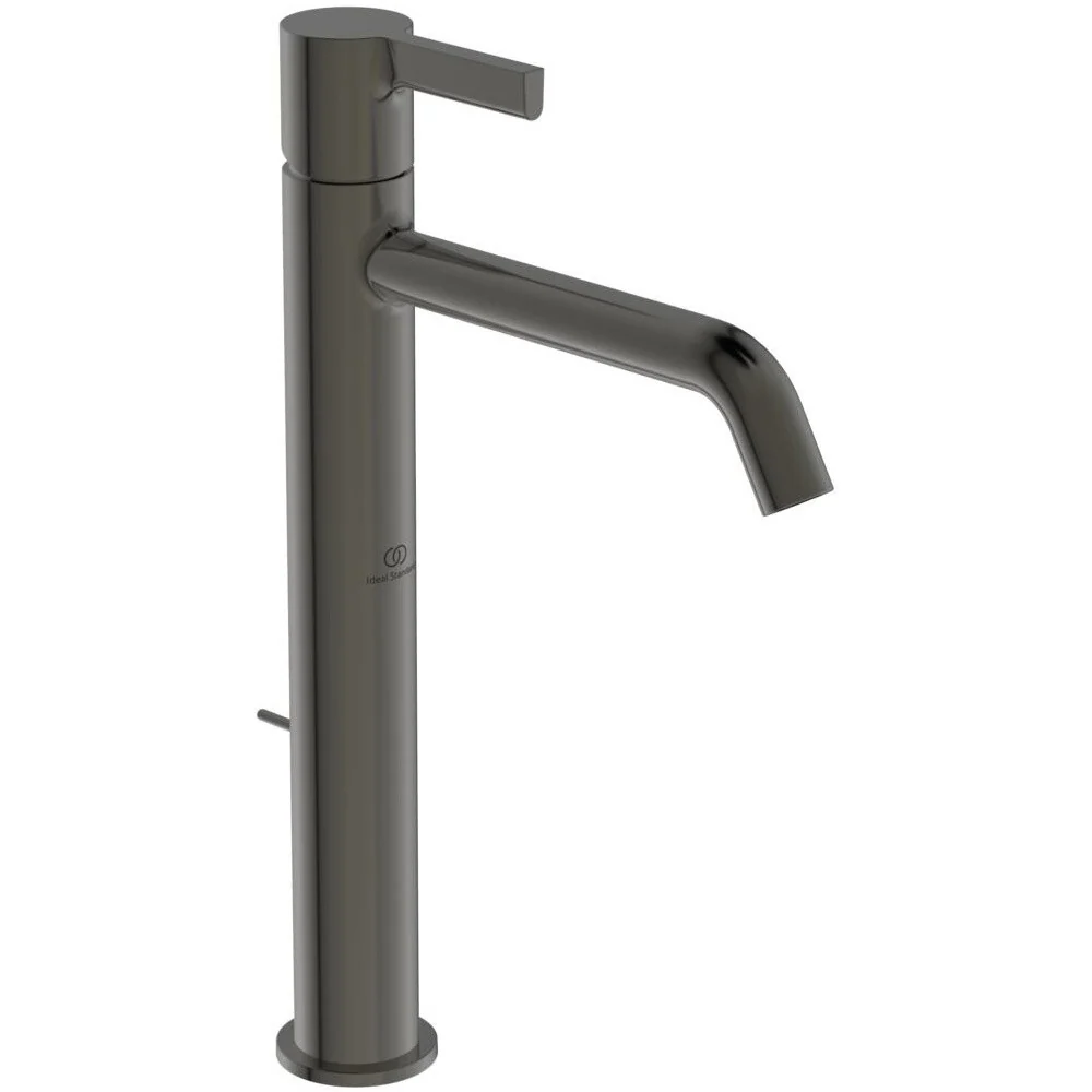 Baterie chiuveta baie pe blat gri lucios Ideal Standard Joy, cu ventil pop-up