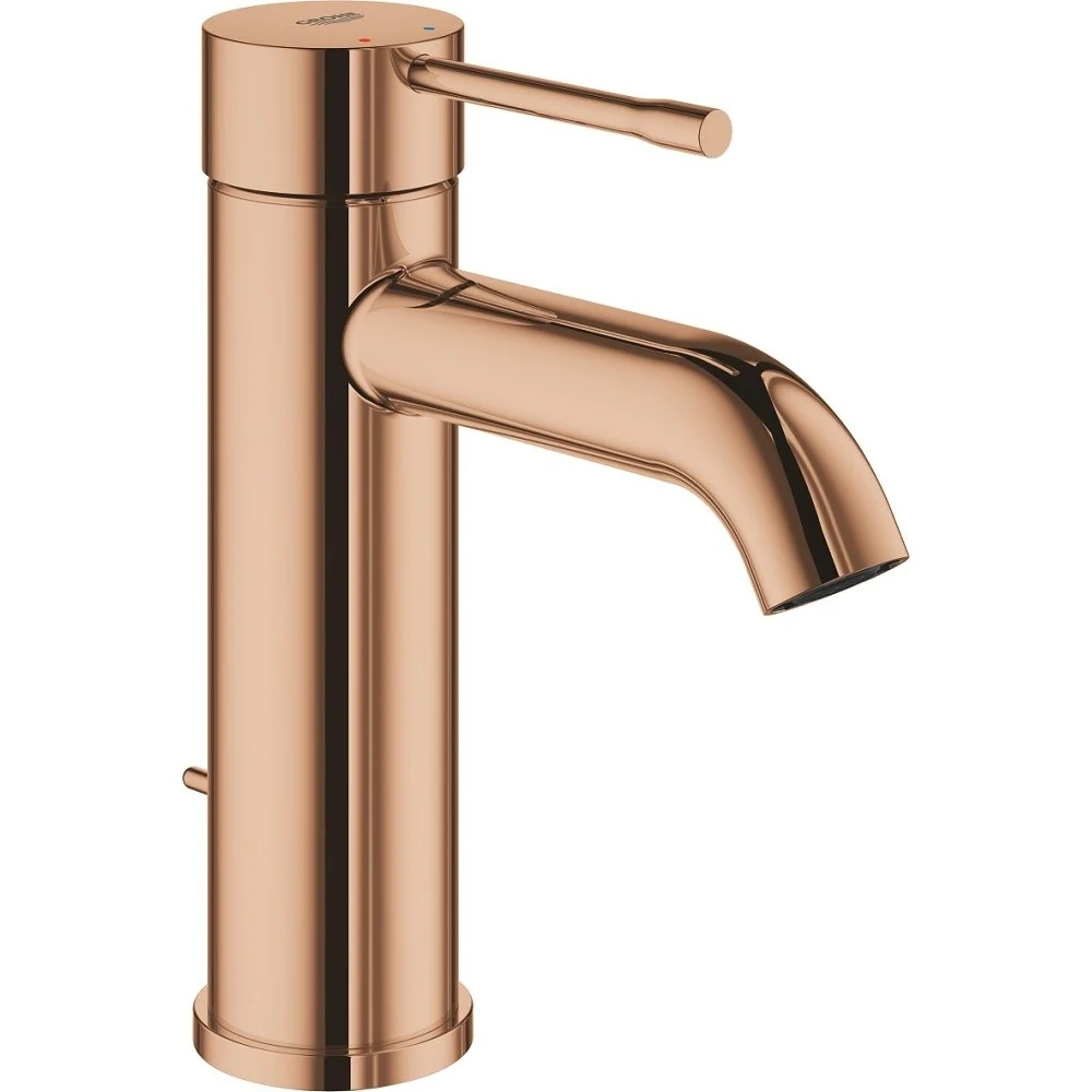 Baterie chiuveta baie cupru Grohe Essence, S cu ventil pop-up