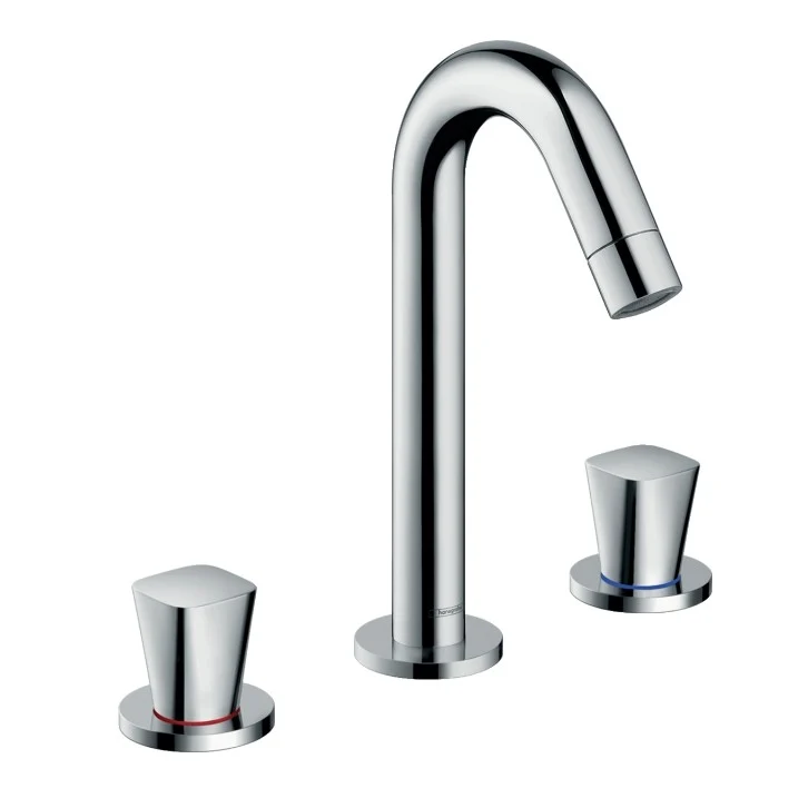 Baterie chiuveta baie Hansgrohe Logis 150, dubla comanda, cu 3 gauri, ventil pop-up