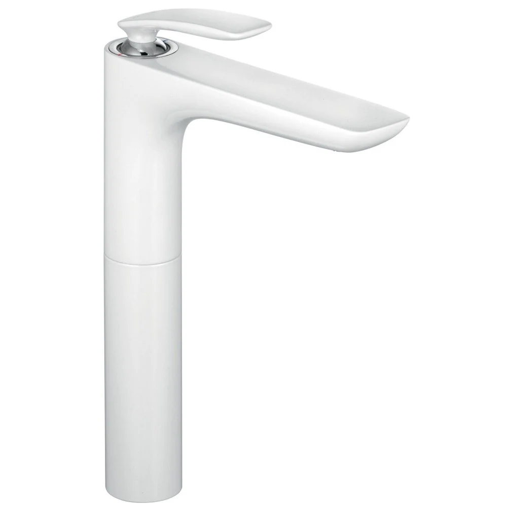 Baterie chiuveta baie inalta alba Kludi Balance White, H34 cm