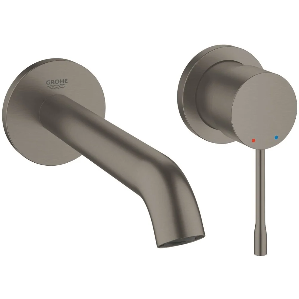 Baterie chiuveta baie incastrata antracit mat Grohe Essence, M fara ventil