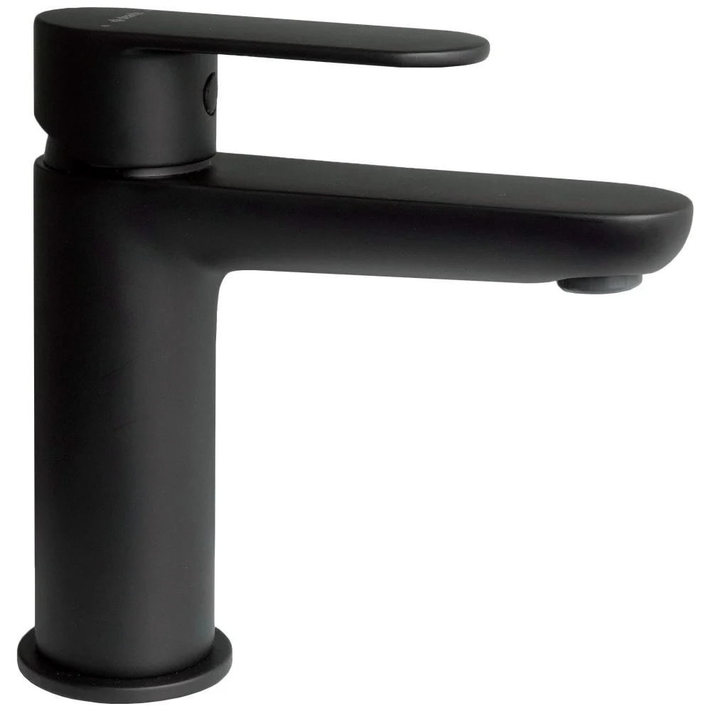 Baterie chiuveta baie neagra mat Deante Alpinia, H15 cm