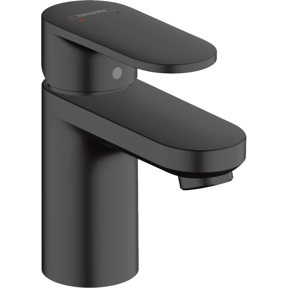Baterie chiuveta baie neagra mat Hansgrohe Vernis Blend 70, cu ventil pop-up