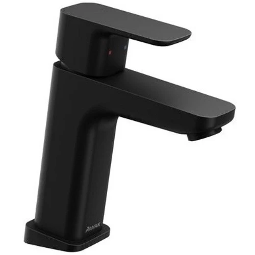 Baterie chiuveta baie neagra mat Ravak 10°, H17 cm