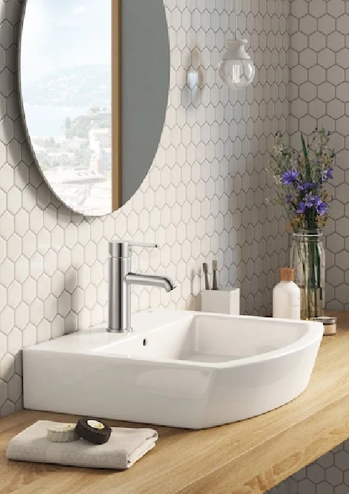 Baterie chiuveta baie Roca Carelia, cu ventil pop-up
