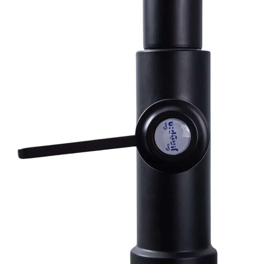 Baterie chiuveta pentru o singura alimentare cu apa, (cald sau rece), design modern, Naimeed D6184, Negru mat