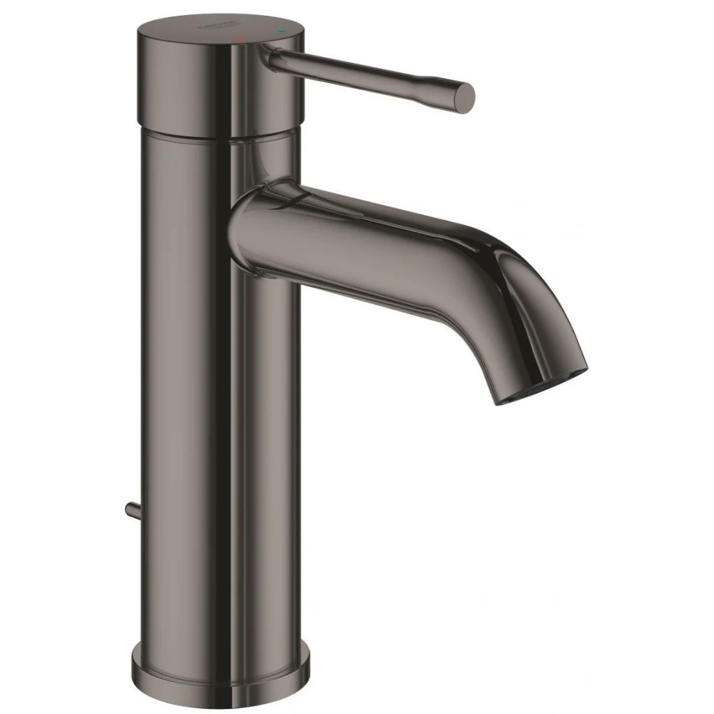 Baterie lavoar antracit Grohe Essence, S cu ventil pop-up