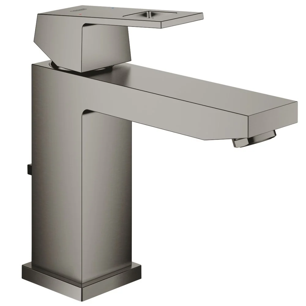 Baterie lavoar antracit mat Grohe Eurocube, cu ventil pop-up, marime M