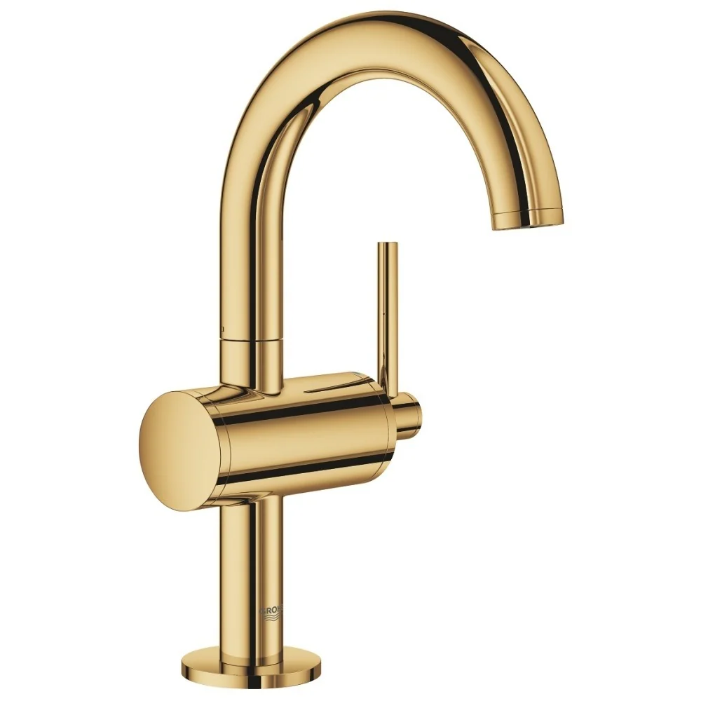 Baterie lavoar aurie Grohe Atrio M, cu ventil click-clack