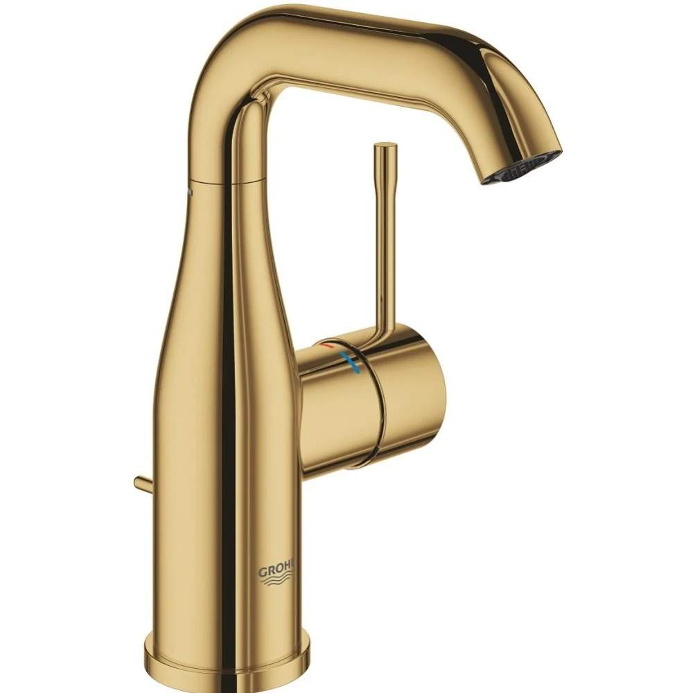 Baterie lavoar aurie Grohe Essence, M cu ventil pop-up