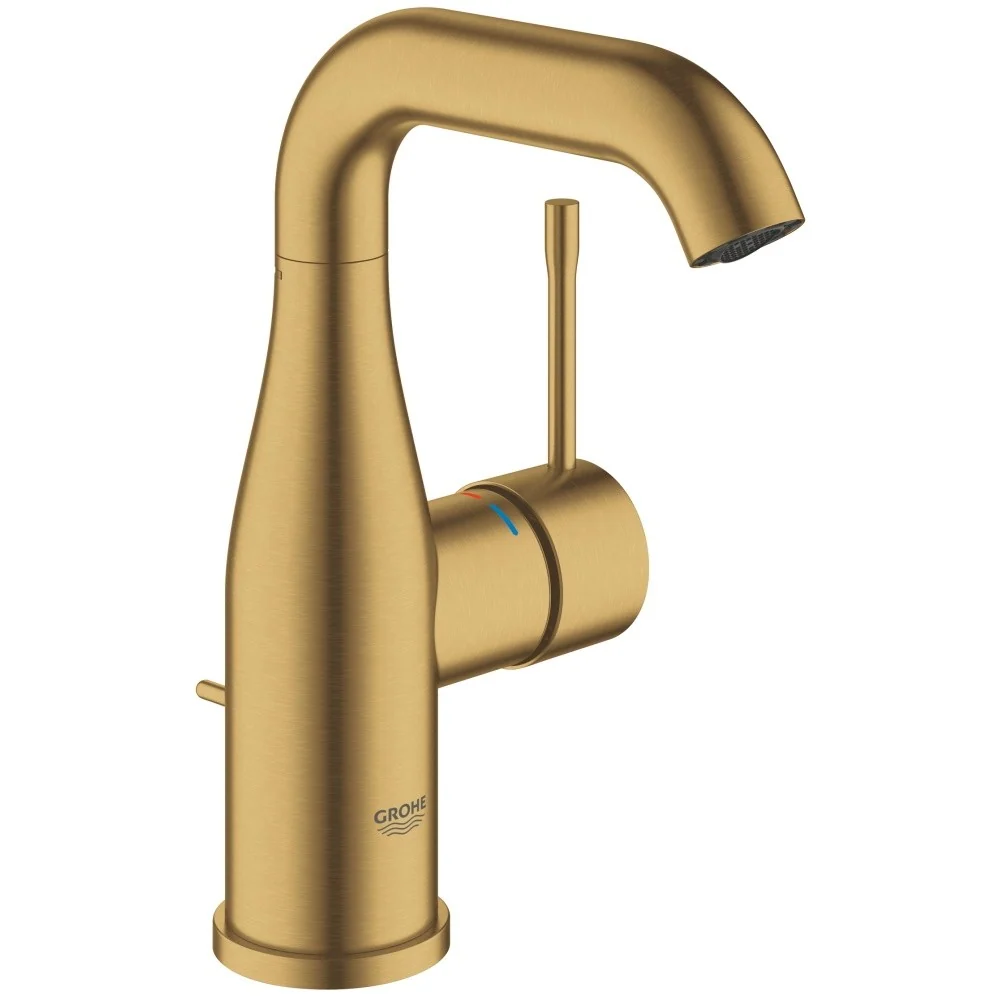Baterie lavoar aurie mat Grohe Essence, M cu ventil pop-up