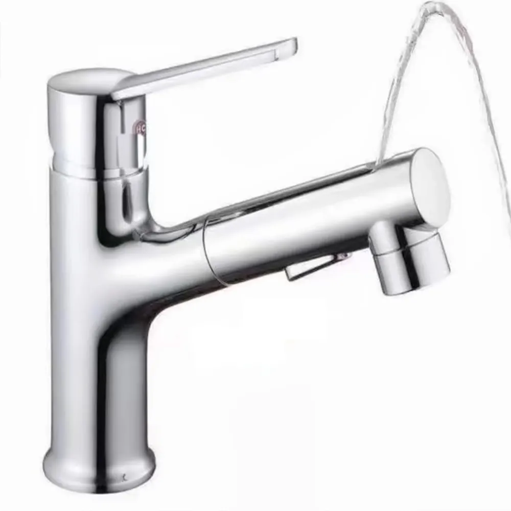 Baterie Lavoar Baie Elindor®, Dus Extractabil, Mod Tasnitoare, Chrom