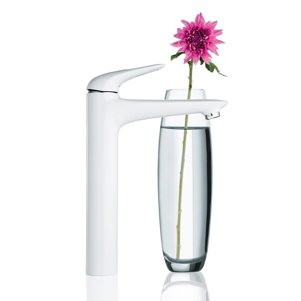 Baterie lavoar pe blat alba Grohe Eurostyle, marime XL