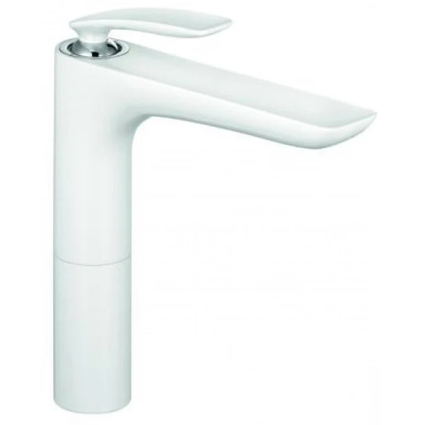 Baterie lavoar pe blat alba Kludi Balance White, H27 cm