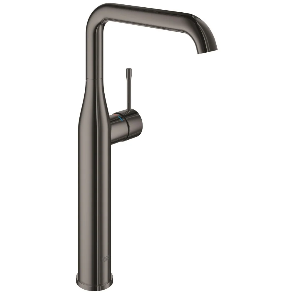 Baterie lavoar pe blat antracit Grohe Essence, XL fara ventil