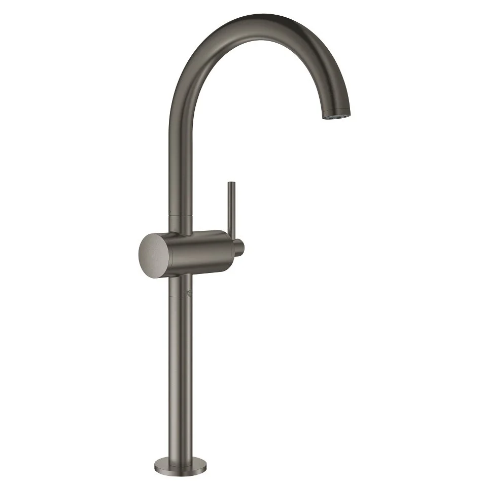 Baterie lavoar pe blat antracit mat Grohe Atrio XL