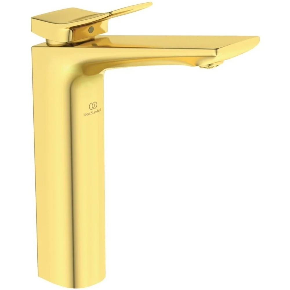 Baterie lavoar pe blat aurie mat Ideal Standard Conca, cu ventil pop-up