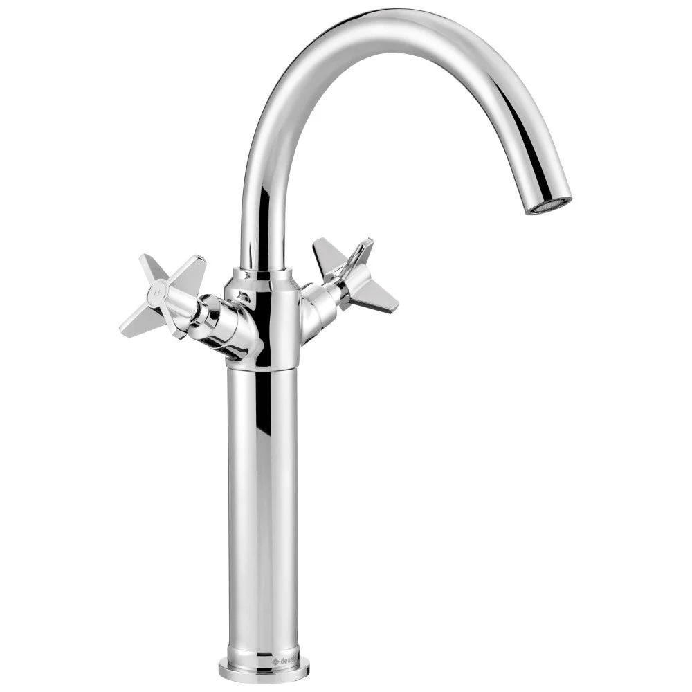 Baterie lavoar pe blat Deante Temisto, dubla comanda, H36 cm